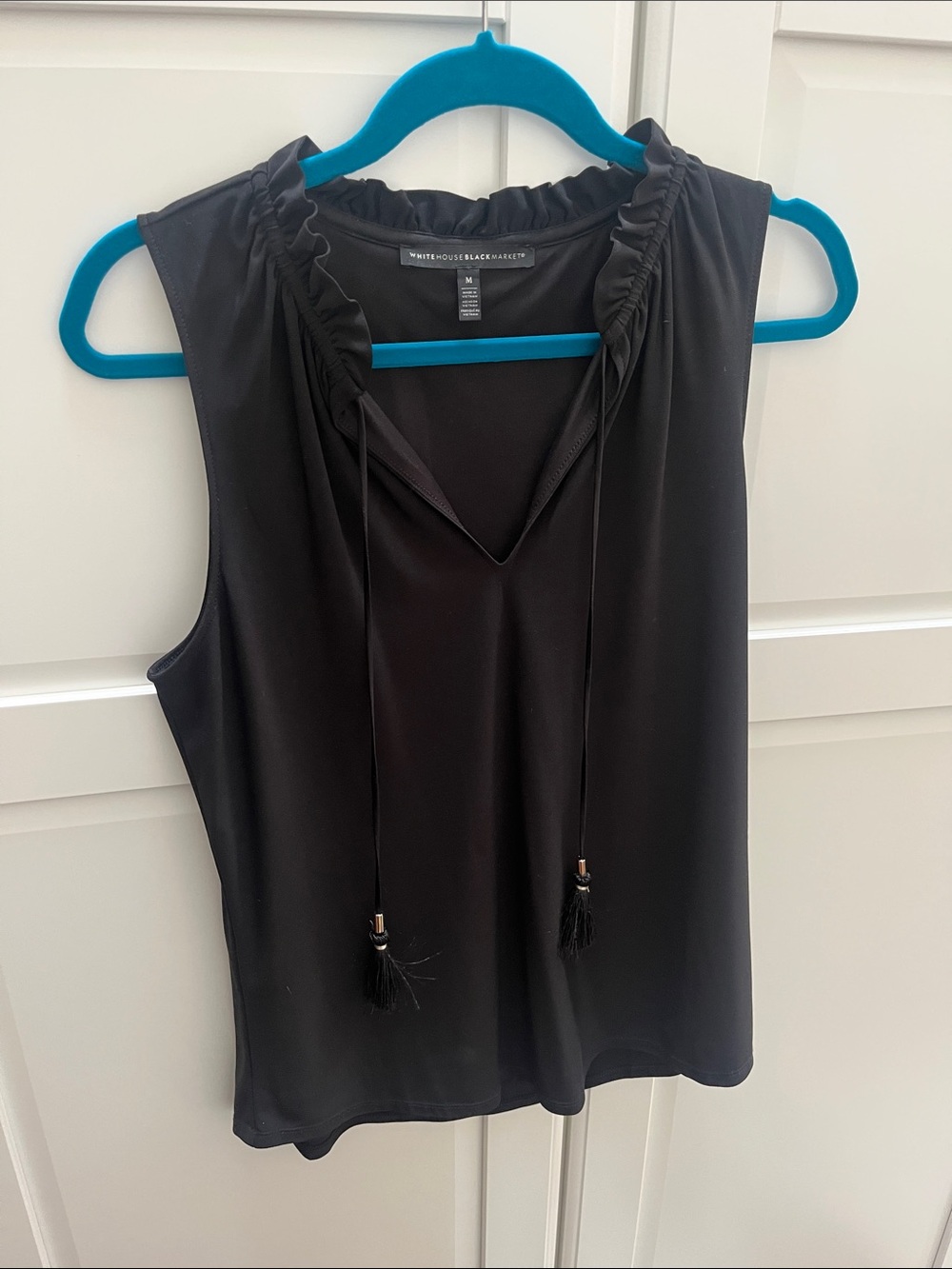 White House Black Market Tie-Neck Sleeveless Cami